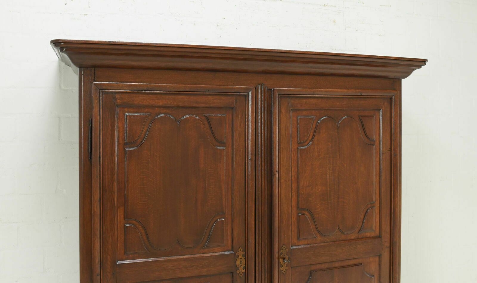 Antique! Oak Cabinet Restored Biedermeier Around 1820 Hall Cabinet Vertiko photo vintage