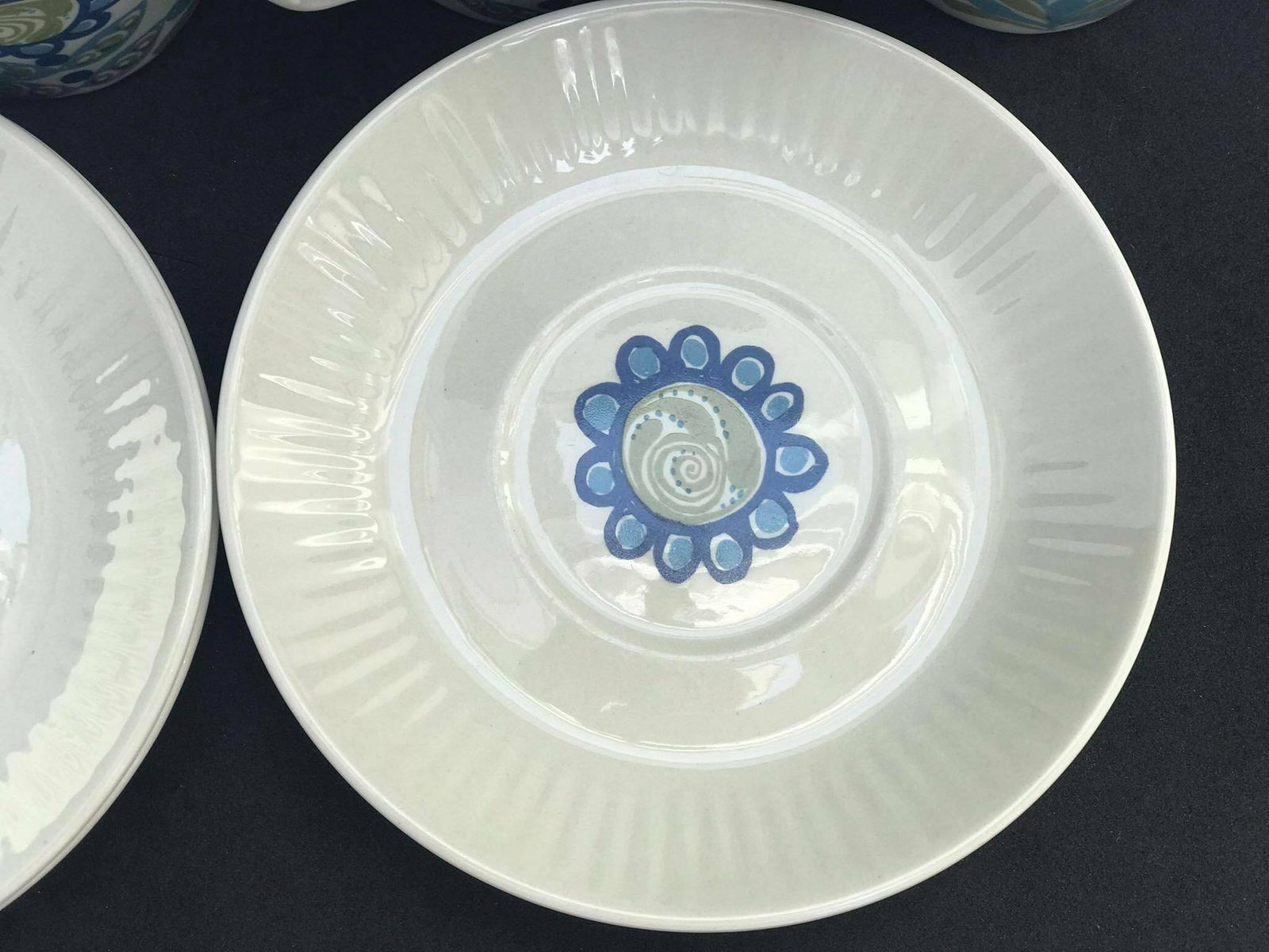 Figgjo Flint 4 Koffiekopjes En 4 Schoteltjes Van Turi Gramstad Oliver, Tor Viking Patroon, Theekopjes, Melkkan, Noors Design photo buy