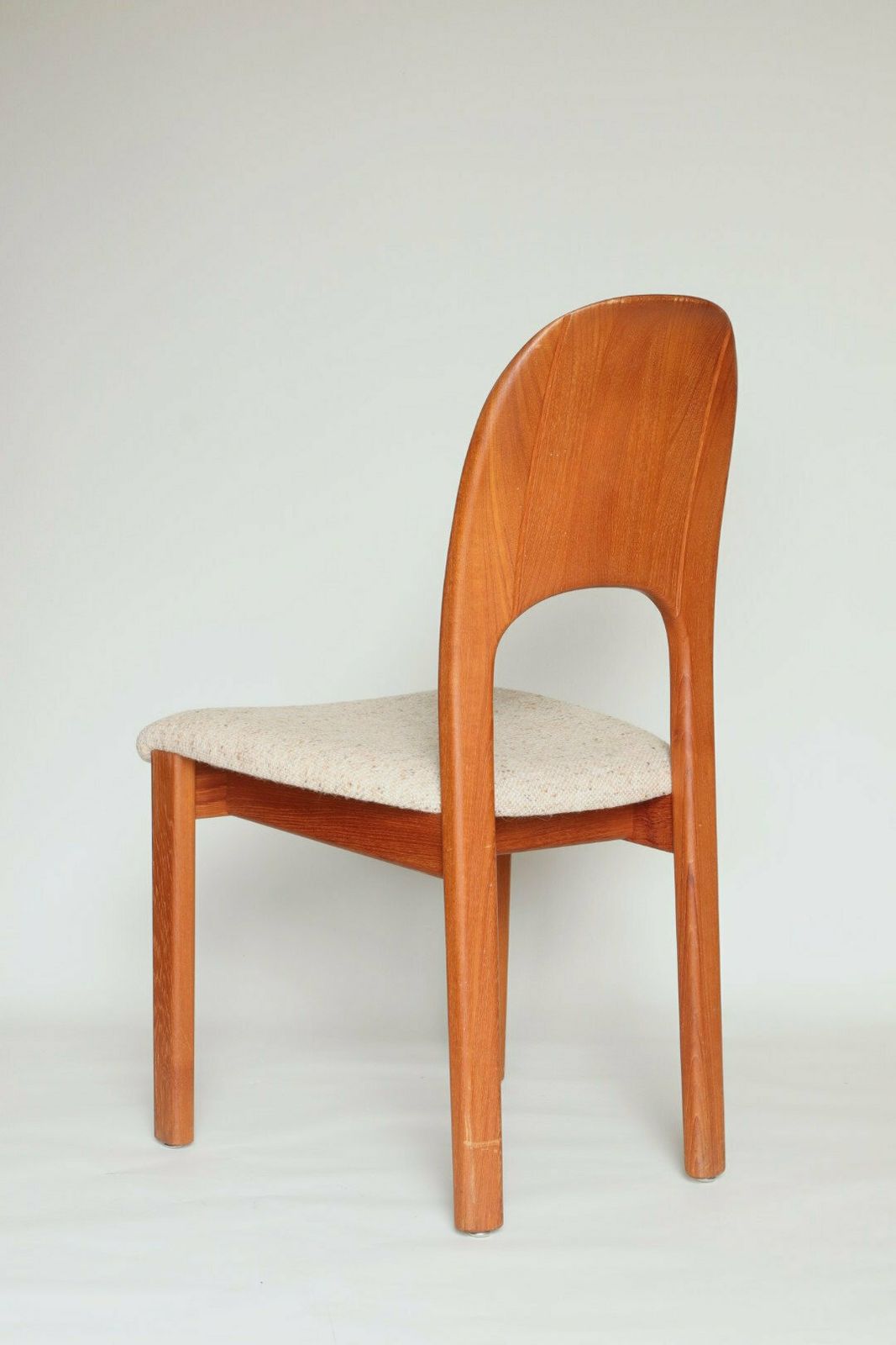 Dinning Chairs Teak Colour Wood Chair 1/4 Danish Teak Wood Chairs For Dinning Room photo vinterior
