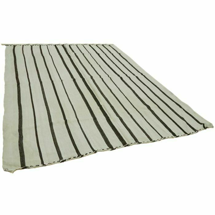 Handmade Contemporary White Hemp Kilim Rug 200 Cm X 247 Cm photo furniture