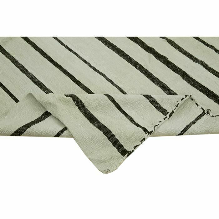 Handmade Contemporary White Hemp Kilim Rug 200 Cm X 247 Cm photo vinterior