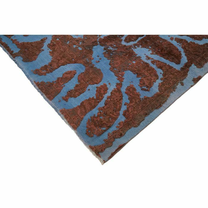 Handmade Brown Overdyed Large Area Rug 283 Cm X 388 Cm photo vintage