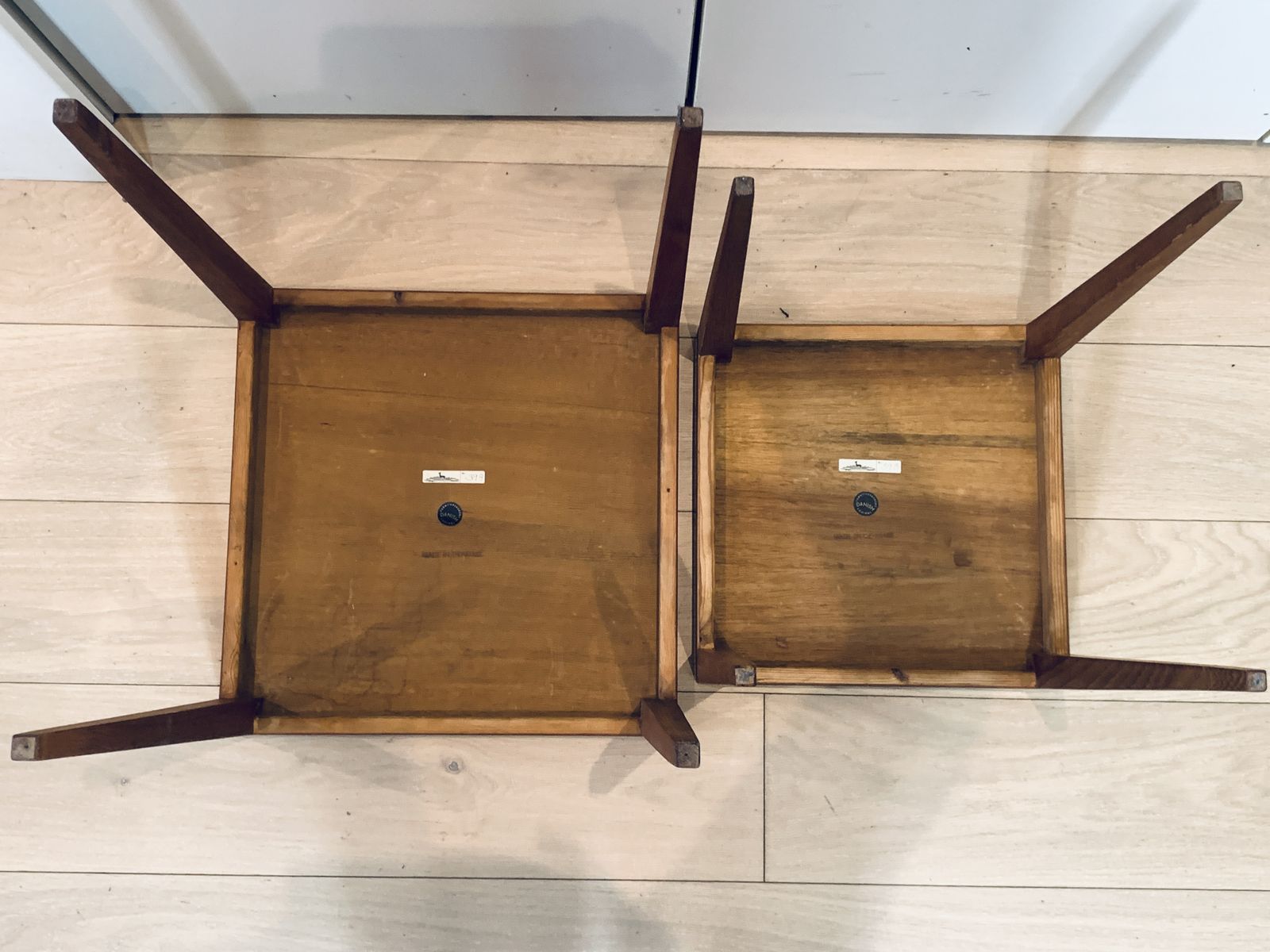 Sevrin Hansen 39a And 39b Nesting Table Set In Teak Danish Mid Century photo furniture