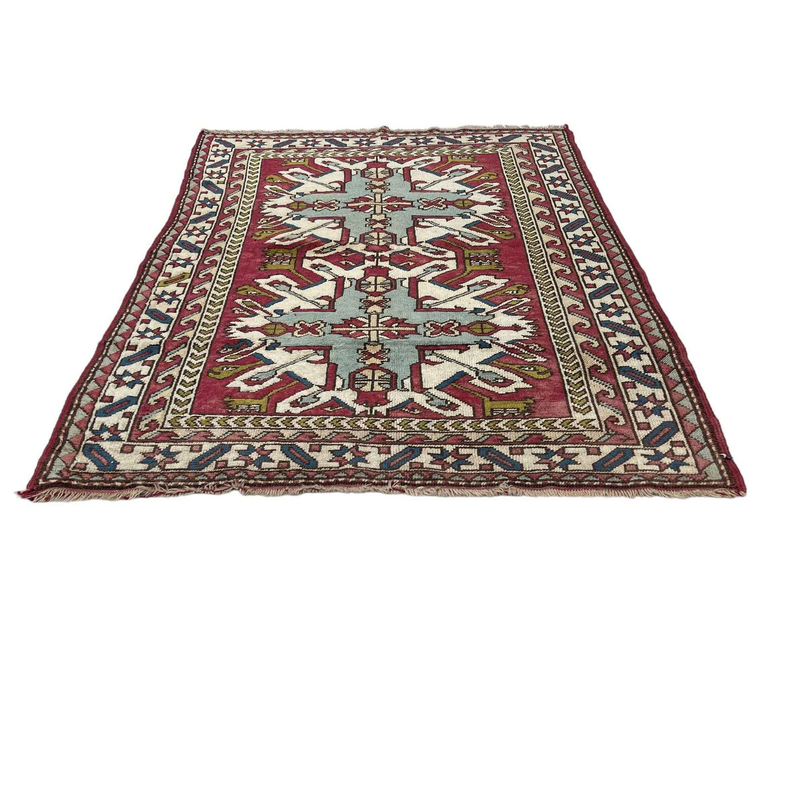 Antique Turkish Kars Kazak Rug, 180x 126 Cm