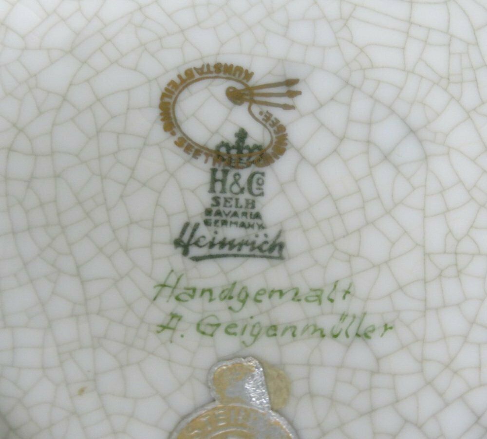 photo vintage Vase With Dragon By A. Geigenmüller For H&C Heinrich, 1940s