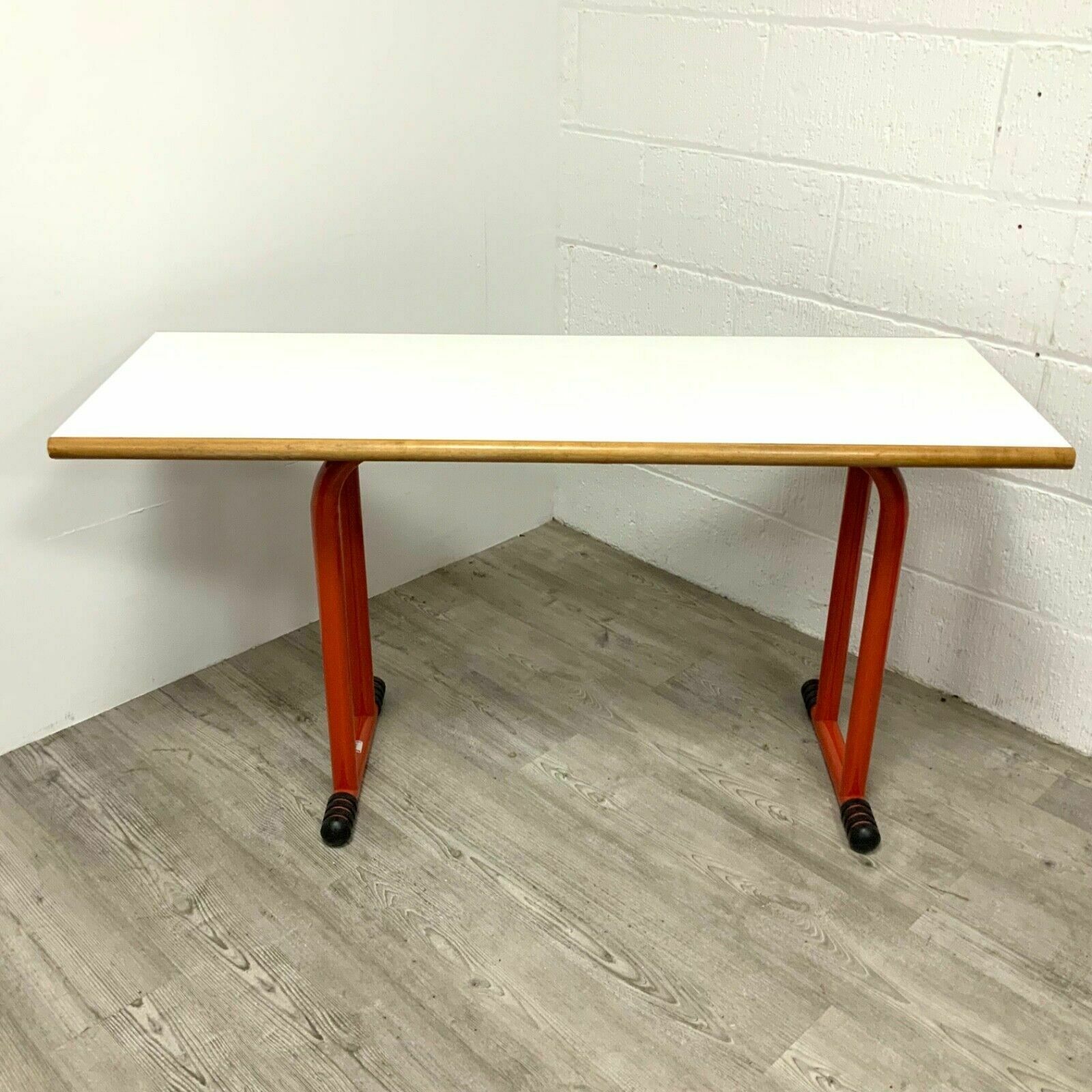 Joe Colombo For Bieffeplast White And Orange Desk Italian 1970s Mcm photo furniture