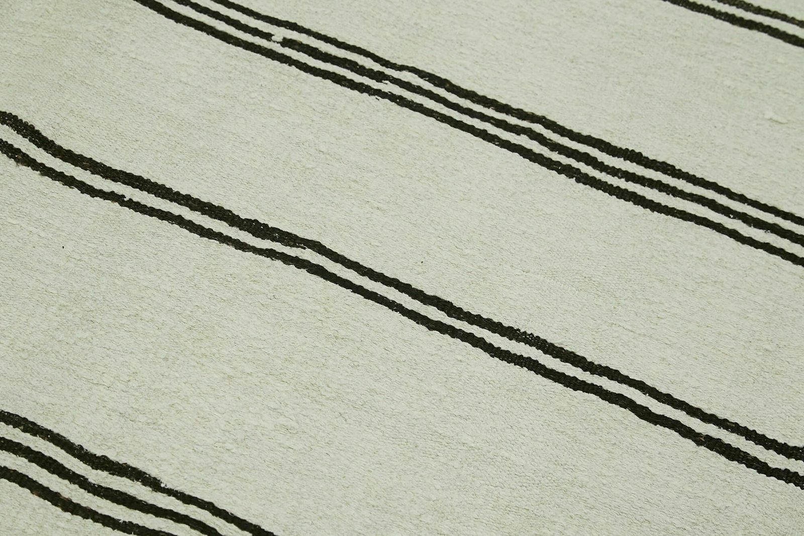 Handmade Contemporary White Hemp Kilim Rug  350 Cm X 177 Cm photo 1600.0