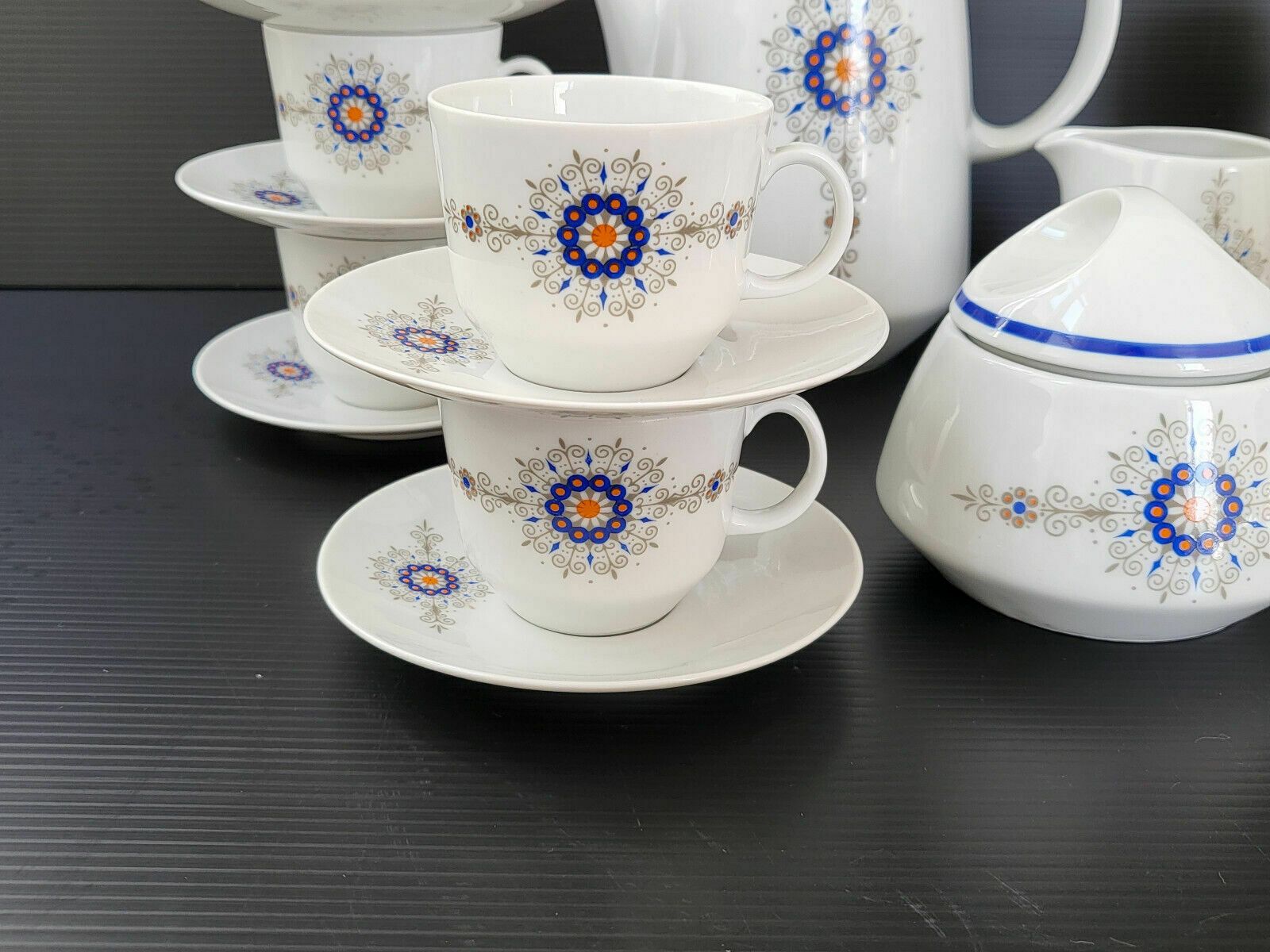 Vintage Koffieservies 1970 – Porselein Bareuther Waldsassen Bavaria Germany, Jaren 1970 photo furniture