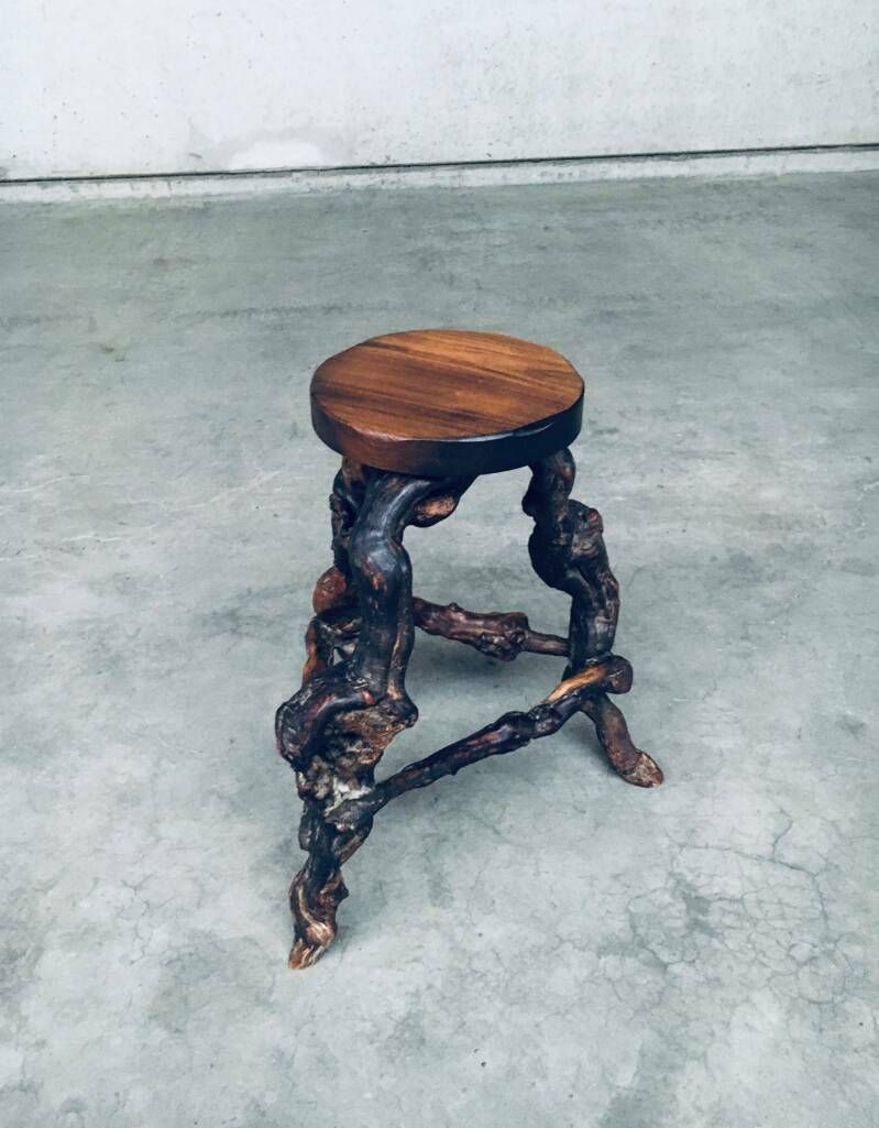 1950's Handmade Vinewood & Oak Bar Stool photo 385.0