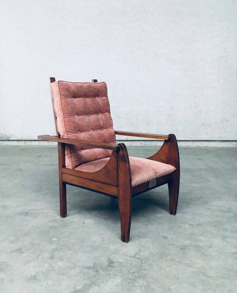 Art Deco Dutch Modernism Verstelbare "Grand" Fauteuil, Nederland, Jaren 1920 photo Meubels