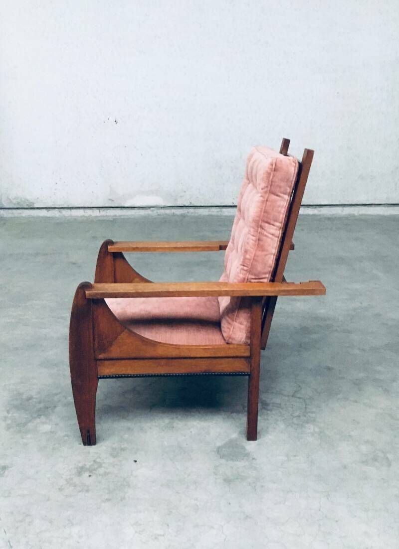 Meubels Art Deco Dutch Modernism Verstelbare "Grand" Fauteuil, Nederland, Jaren 1920 photo