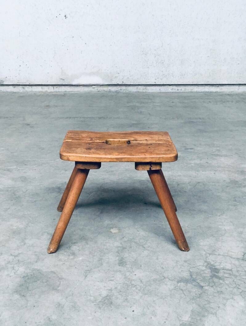 Craftsman Handmade Folk Art Milk Stool, Late 1800's photo 400.0