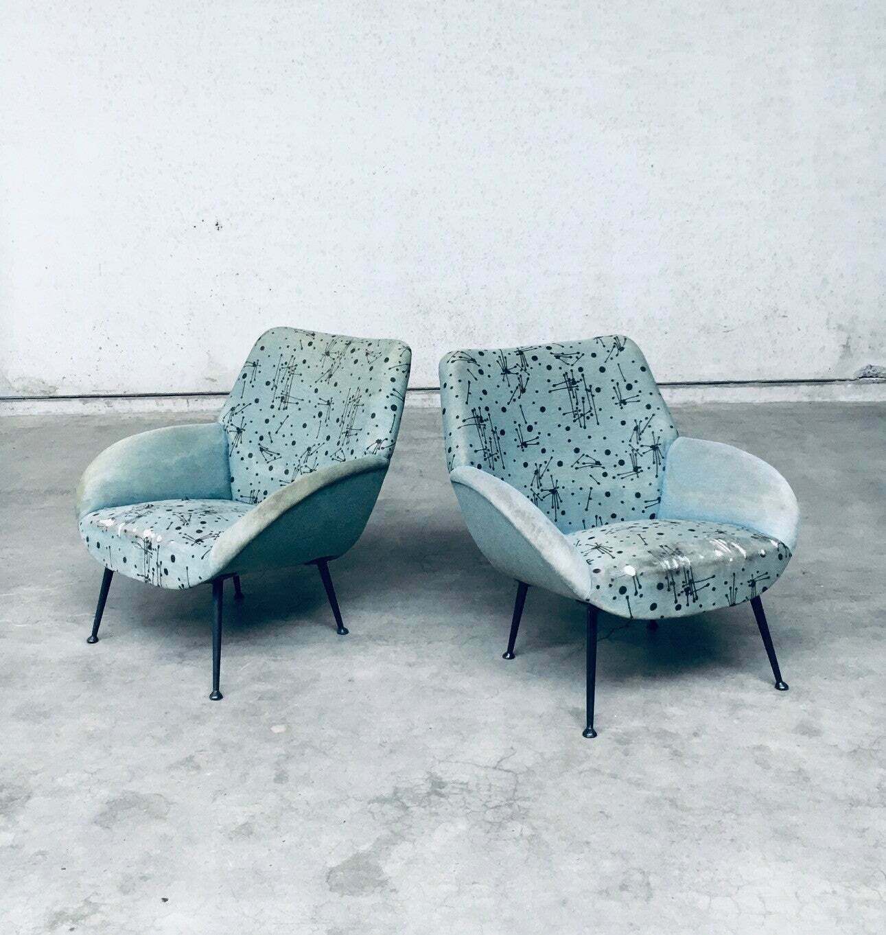 Mid Century Modern Design Model 121 Lounge Chair Set Van Theo Ruth Voor Artifort, 1956