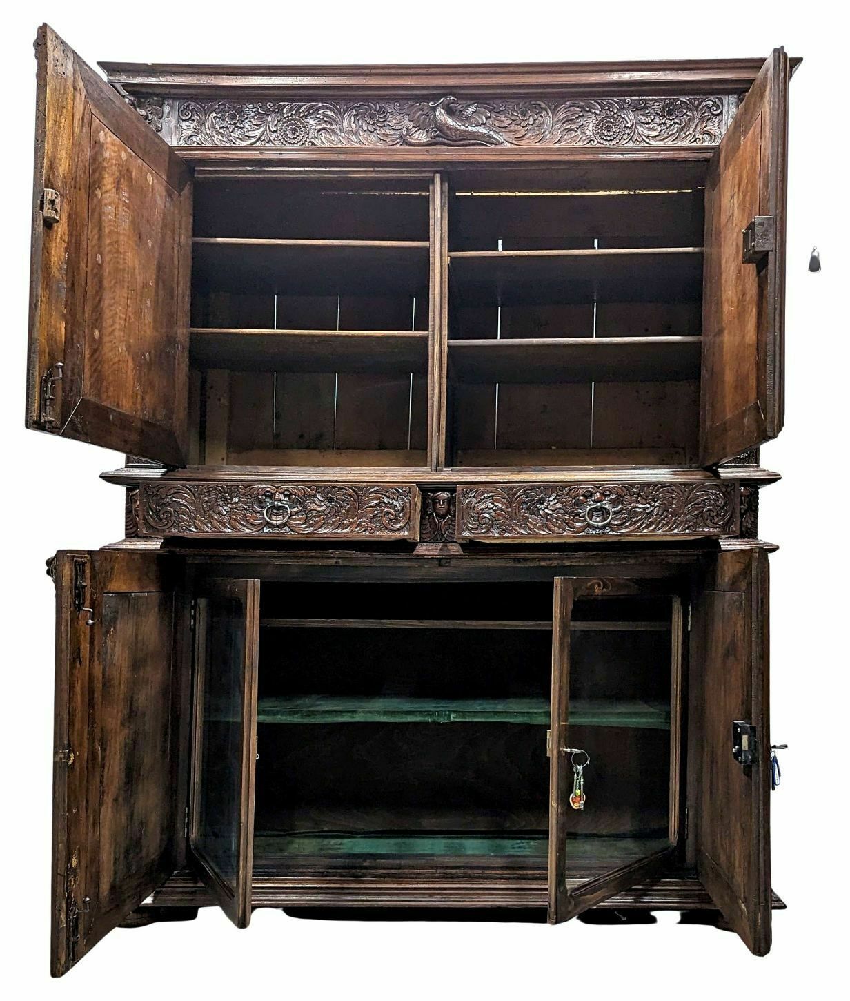 Four 17th Century Walnut Doors Decorated With Putti photo furniture