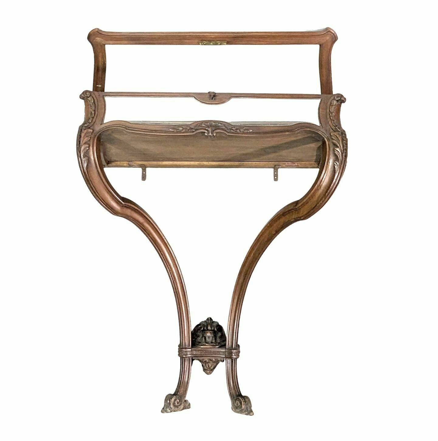 Louis XV Style Console Made Of Walnut Display Forming A 1900 Period Window photo 1787.0