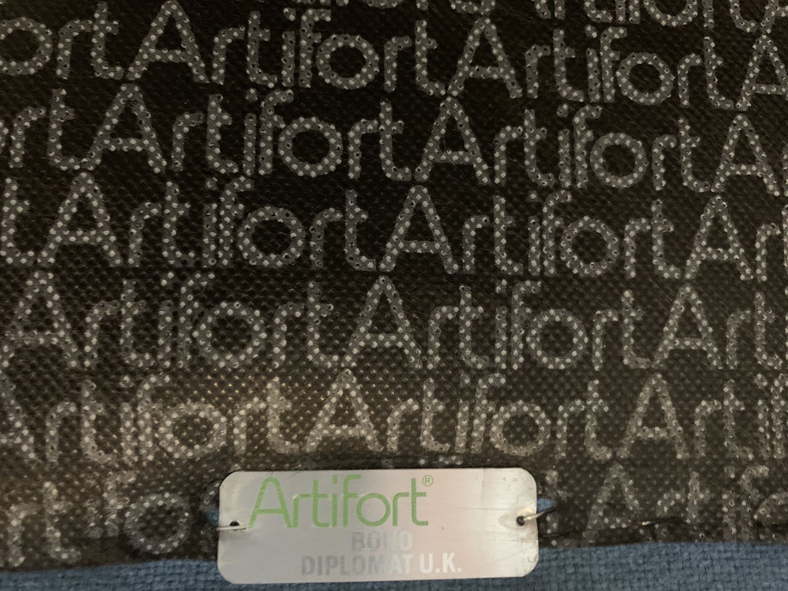 photo for sale Rare Superb Artifort “Bono” Large Sofa In Mid Blue Kvadrat Wool Fabric