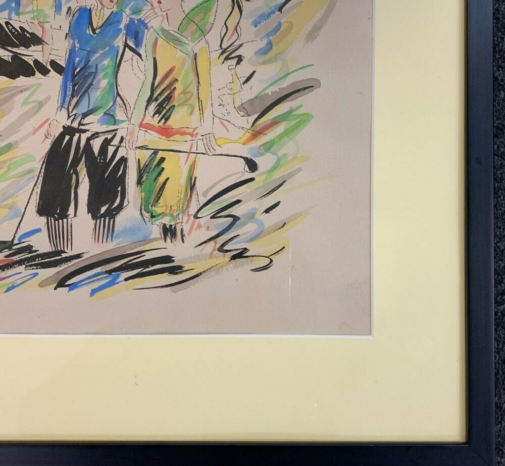 Andrè Maurice (Xxe) French Rivière Scene C1930 40s photo for sale
