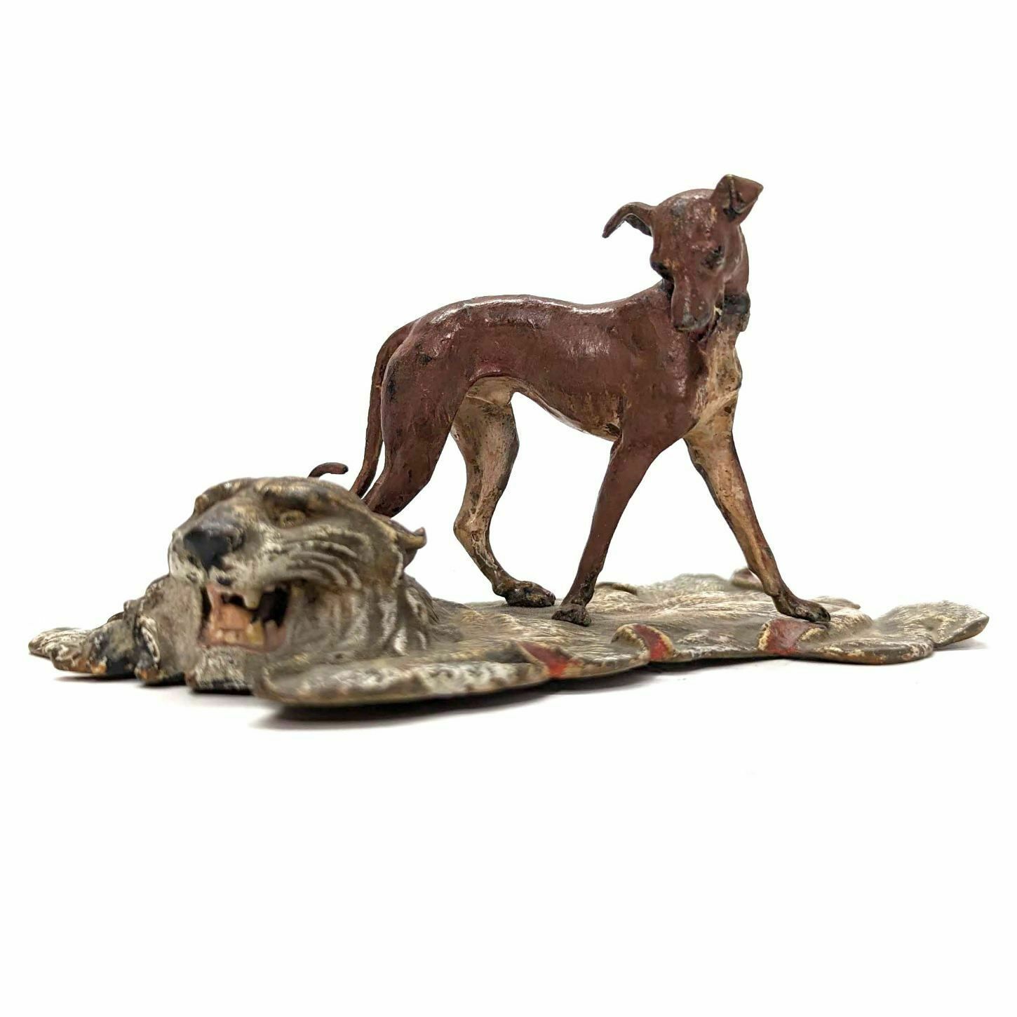Vienna Bronze The Dog On The Tiger Skin