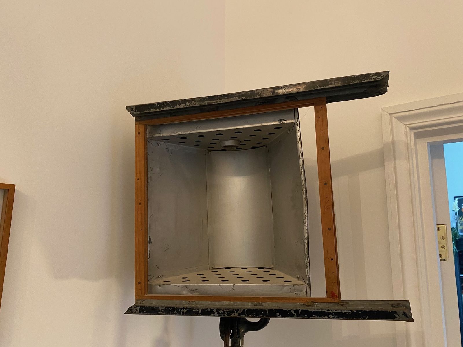 Stunning Antique 'Perkins' Canadian Theatre Lamp photo for sale