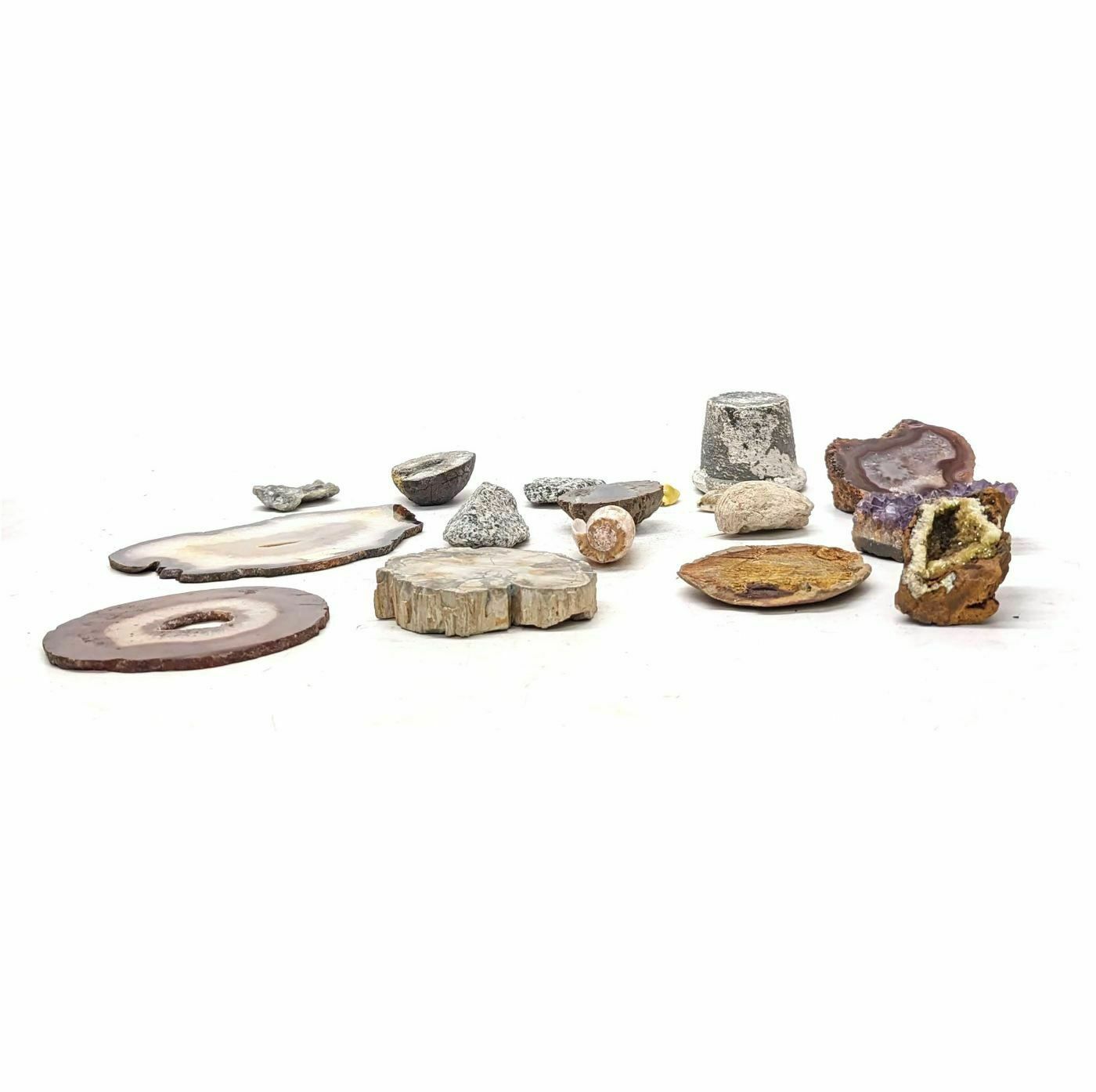 photo for sale Collection Of Collectible Stones Agate Pyrite Etc