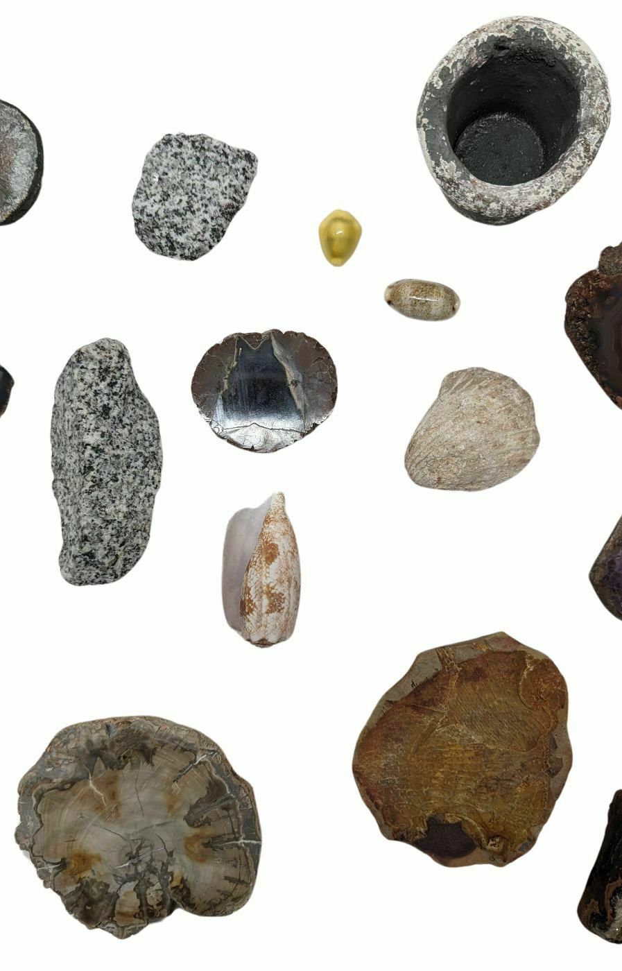Home Decor Collection Of Collectible Stones Agate Pyrite Etc photo
