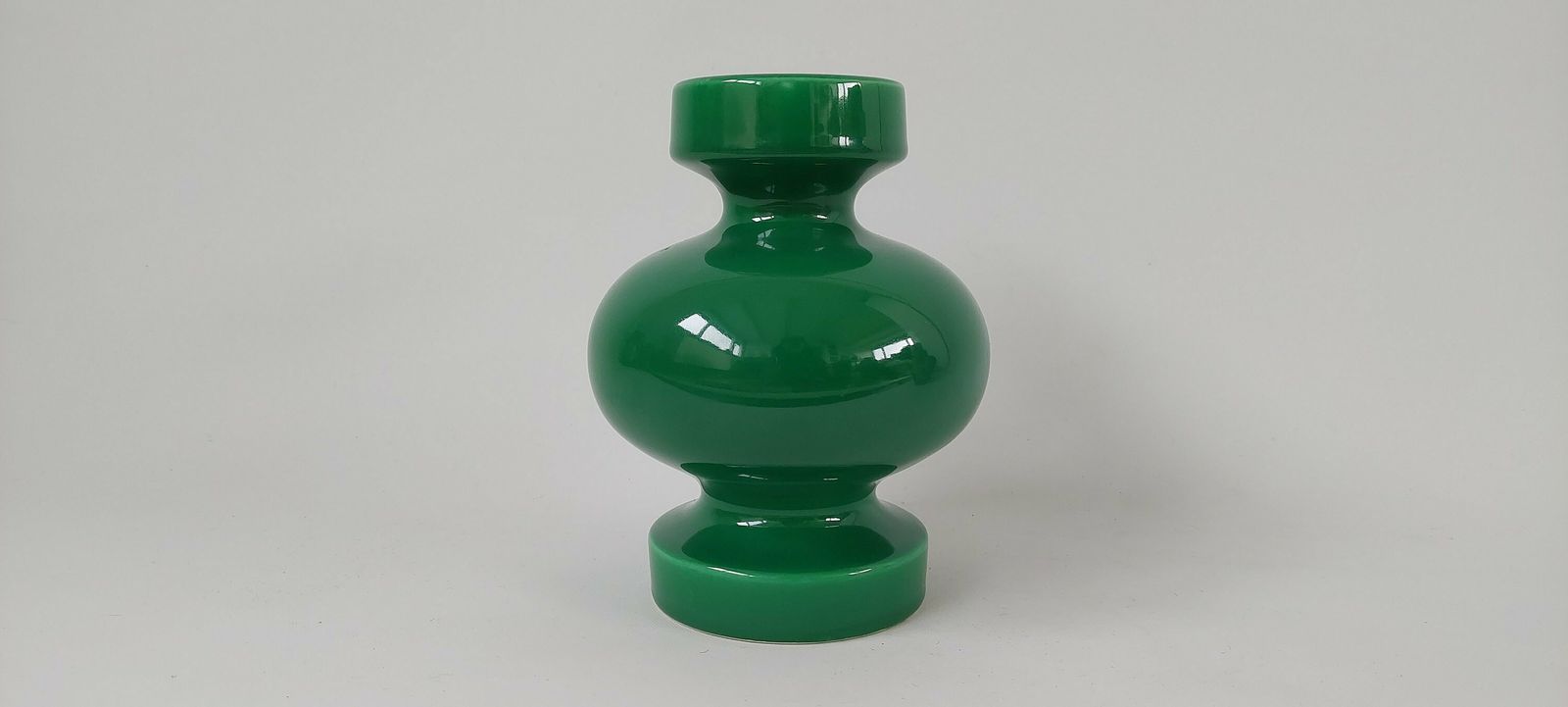 Rare Green Zeller Keramik Vase By Georg Schmider 1950's photo Home Decor