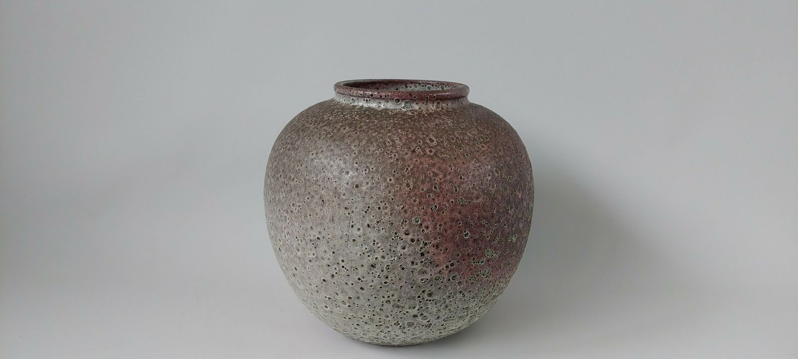 Large Meindert Zaalberg Crater Glazed Vase Made In The 1960s photo furniture