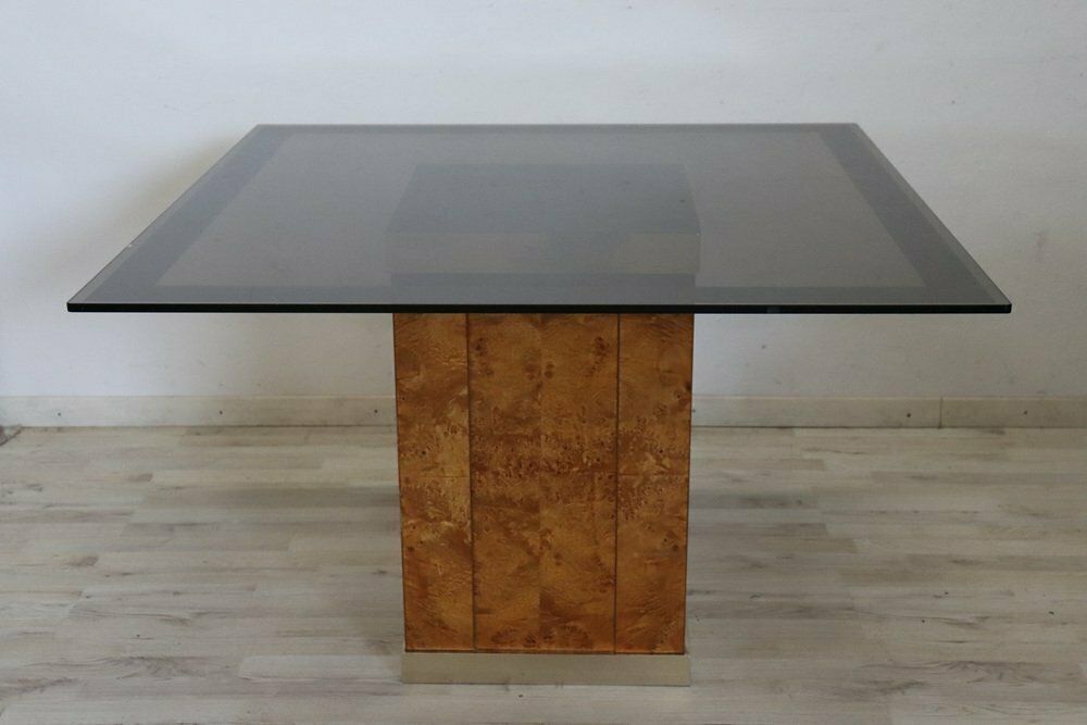 Dining Room Table Attributed To Jean Claude Mahey For Roche Bobois, 1980s photo buy
