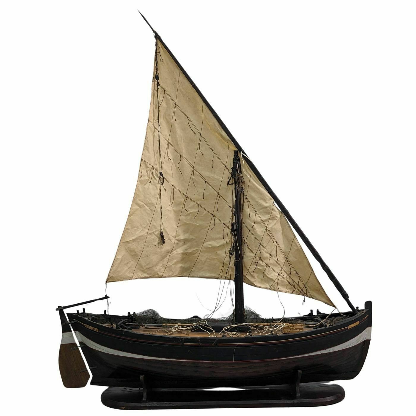 Model Of A Marseille Barque Called "Pointu" For Sailing Fishing photo furniture