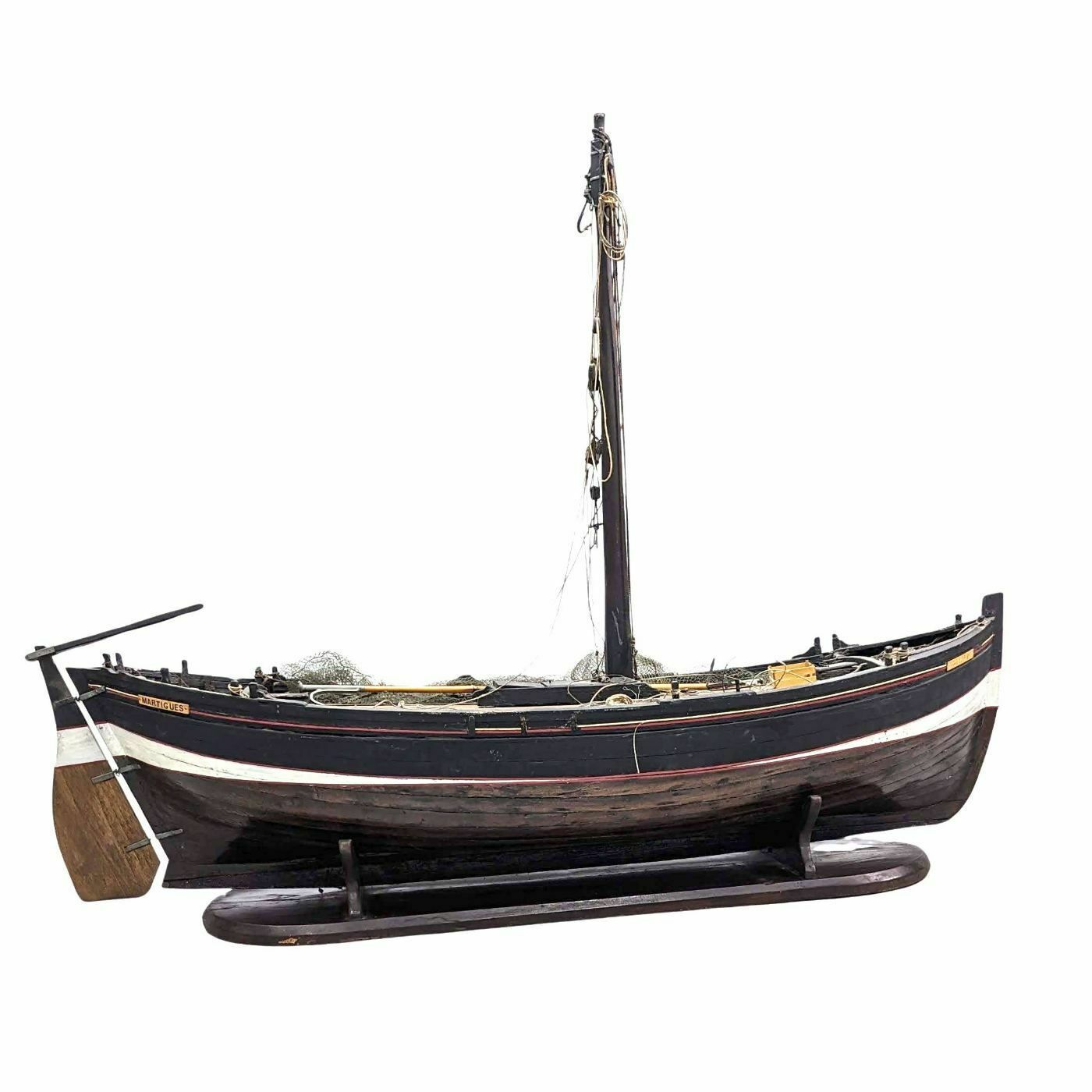 Model Of A Marseille Barque Called "Pointu" For Sailing Fishing photo Home Decor