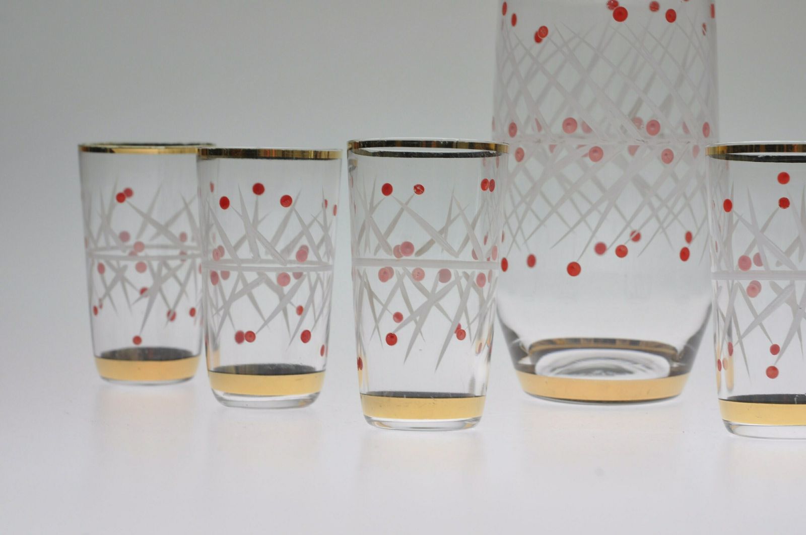 Decanter Set, Mid Century Glassware, Mid Century Decanter, Mid Century Glass, Bohemian Glass, Czech Decanter, Glass Decanter, Decanter Glass photo furniture