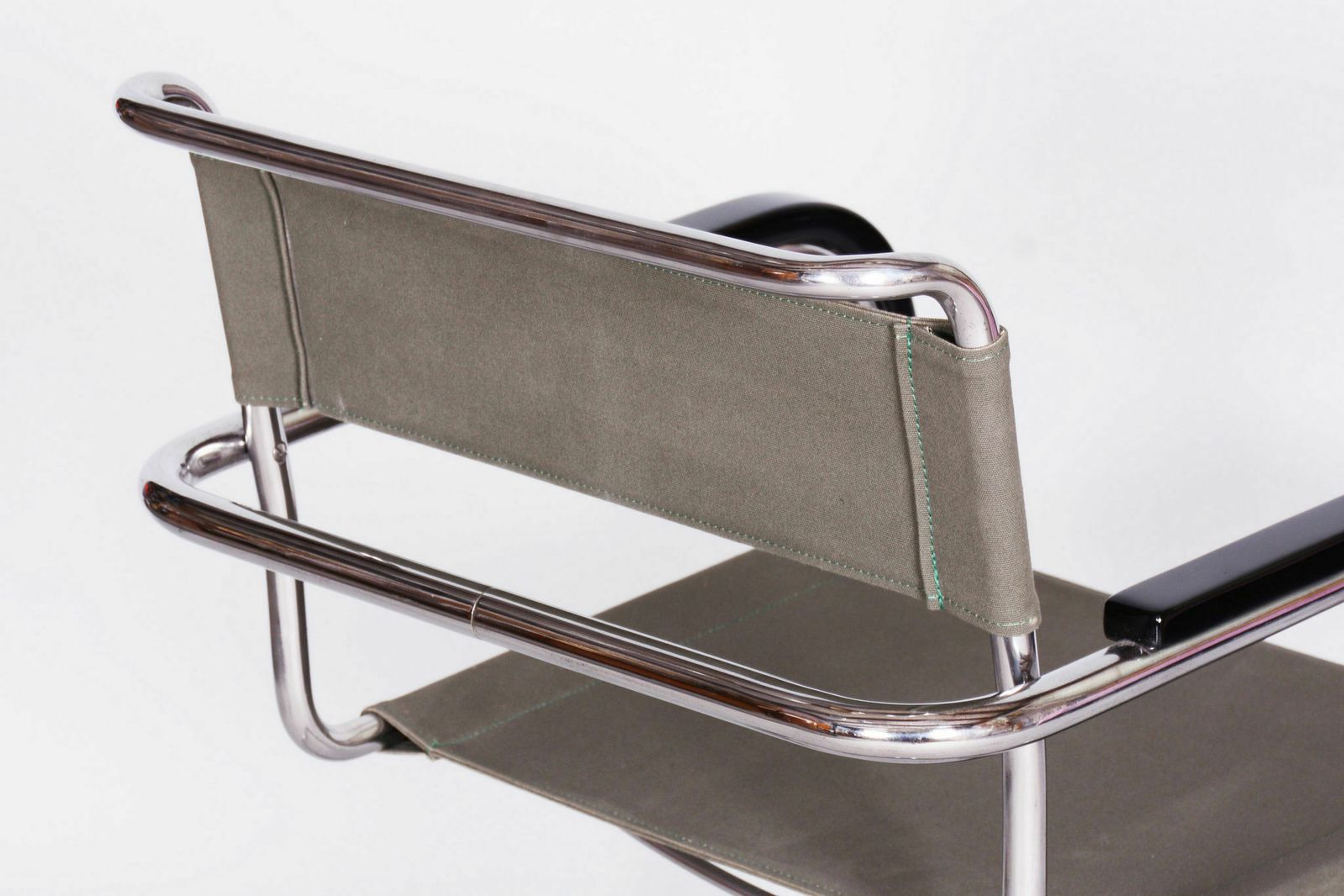 Restored Bauhaus Armchair, Marcel Breuer, Thonet, Chrome, Czechia, 1930s photo Furniture