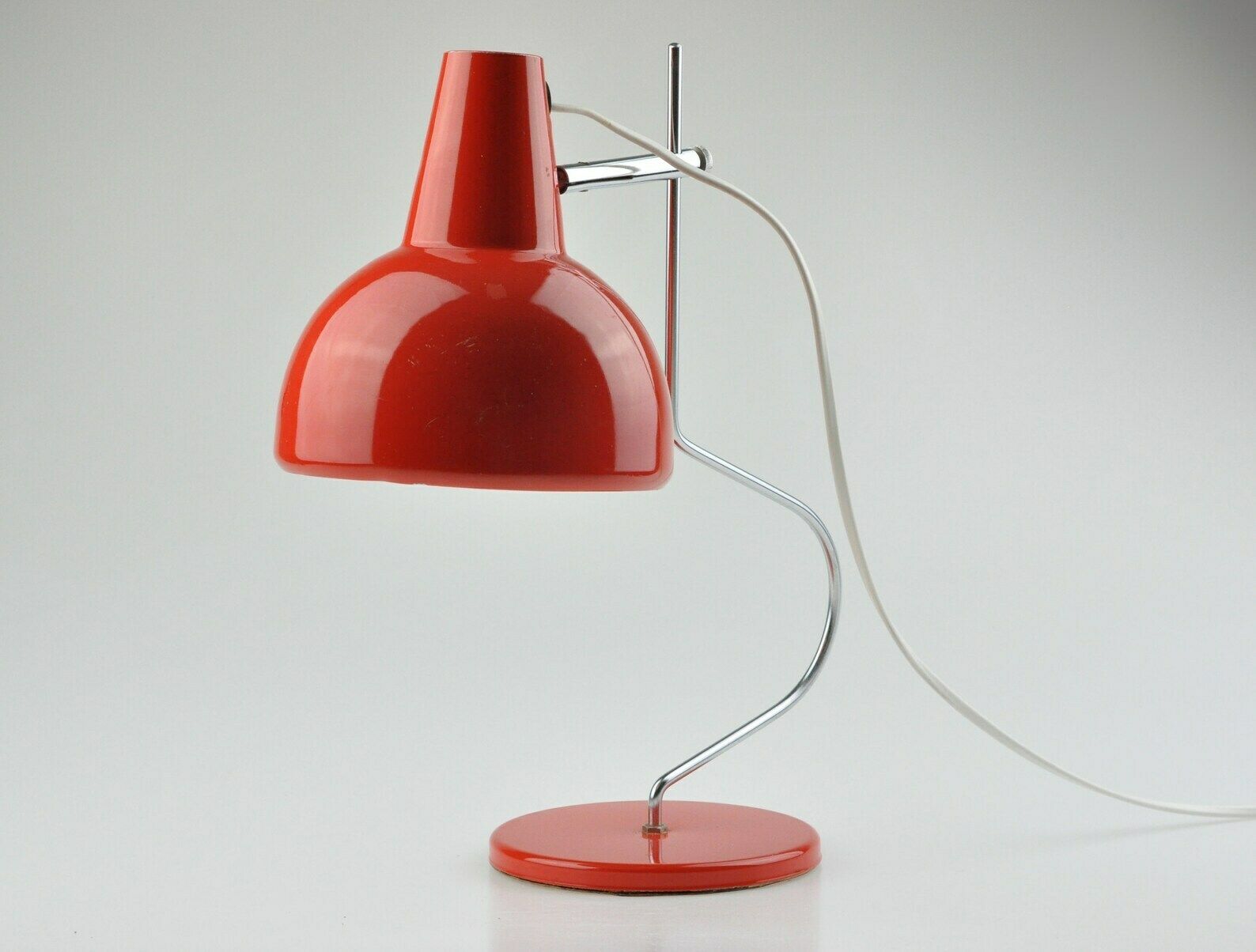 Mid Century Lamp, Table Lamp, Red Lamp, Mid Century Lighting, Desk Lamp, Josef Hurka Lamp, Vintage Lamp, Table Light, Hurka Lidokov photo Lighting