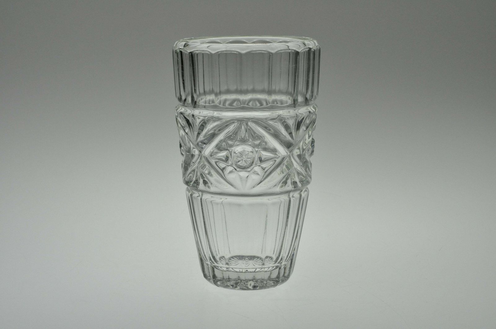 Vintage Czech Glass Vase, Vintage Vase, Glass Vase, Sklo Union, Pressed Glass Vase, Czech Glass, Vintage Flower Vase, Mid Century Glass photo Home Decor