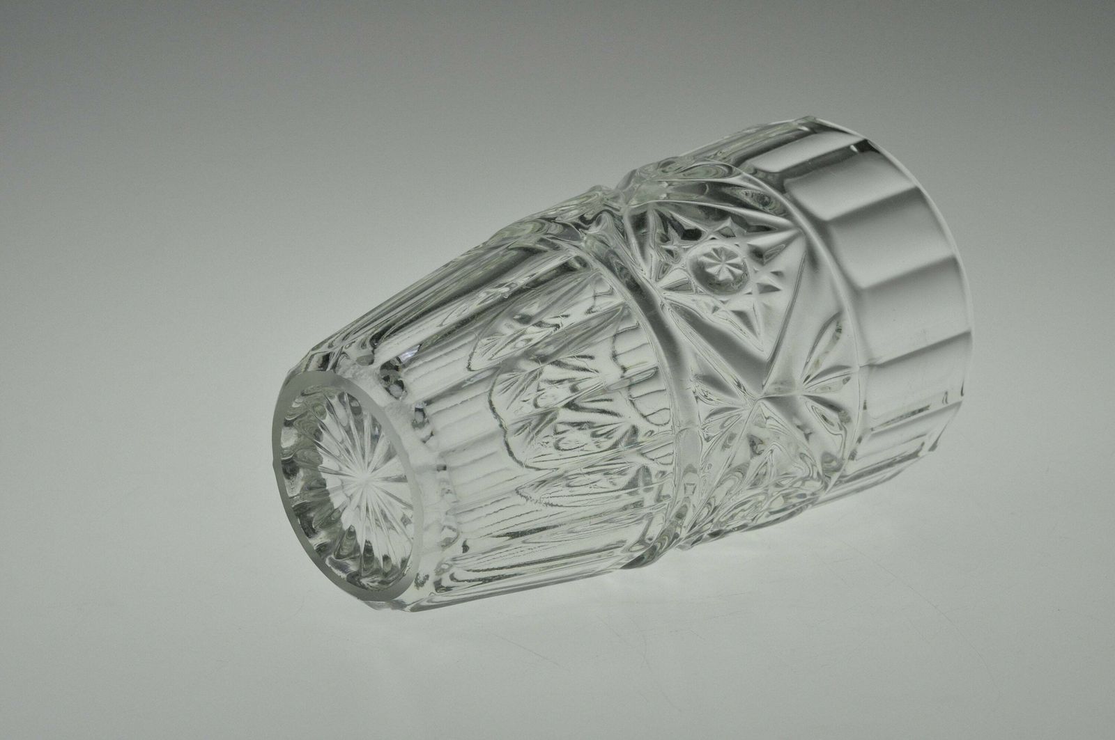 Vintage Czech Glass Vase, Vintage Vase, Glass Vase, Sklo Union, Pressed Glass Vase, Czech Glass, Vintage Flower Vase, Mid Century Glass photo buy