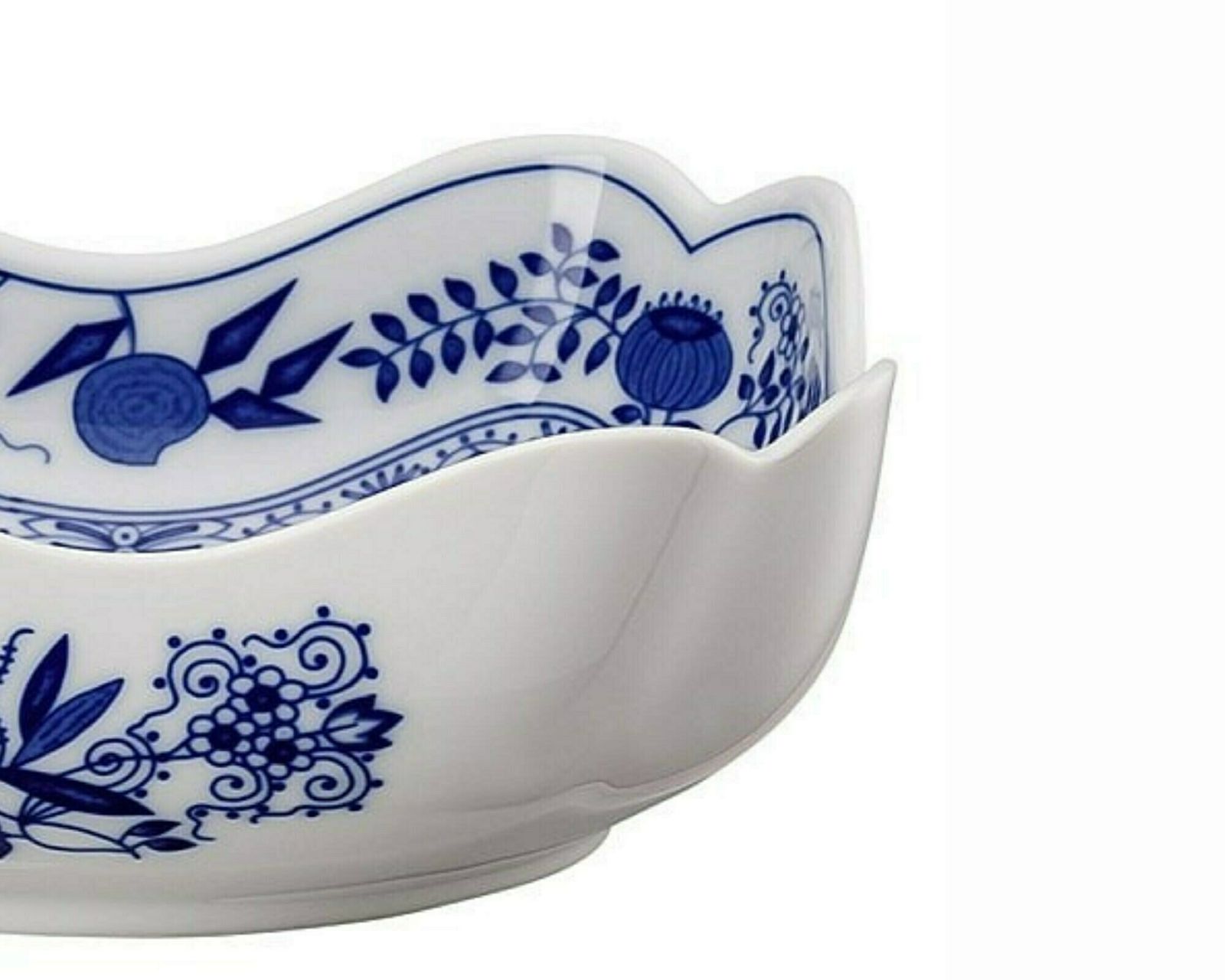 Blue Onion Schalenset | Porseleinen Serveerschalen | 2 Delig Met Vierkante Gekartelde Rand | Hutschenreuther (Rosenthal) photo Woonaccessoires