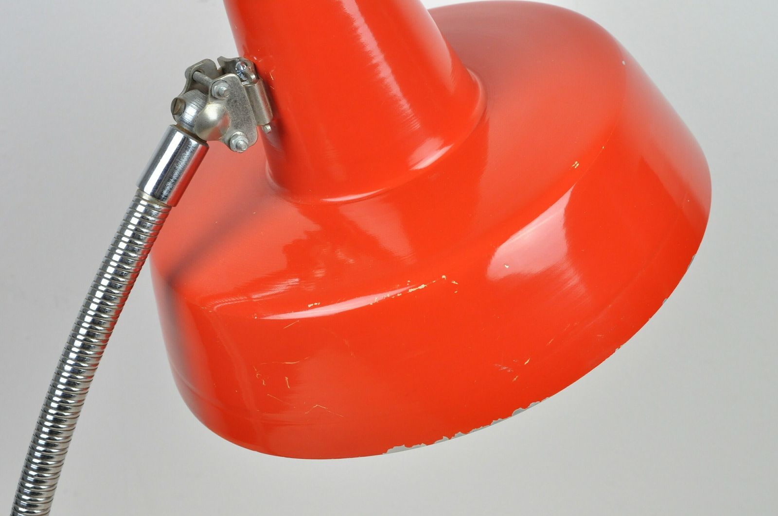 Mid Century Lamp, Red Lamp, Industrial Lamp, Mid Century Lighting, Table Lamp, Desk Lamp, Architect Lamp, Office Lamp, Table Light, Lighting photo vintage
