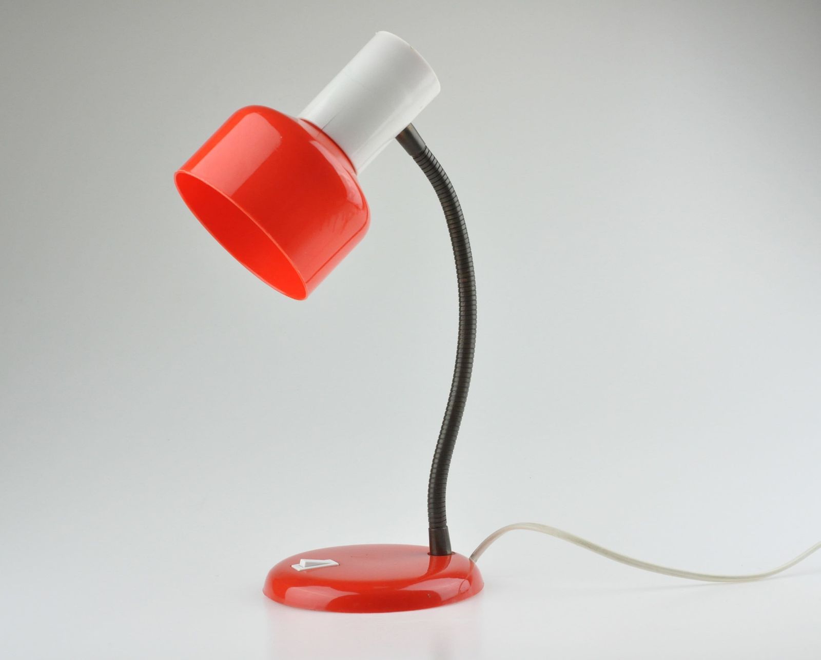 Mid Century Desk Lamp, Metal Lamp, Desk Metal Lamp, Table Lamp, Desk Lamp, Bedside Lamp, Mid Century Lamp, Red Lamp, Table Light photo Lighting
