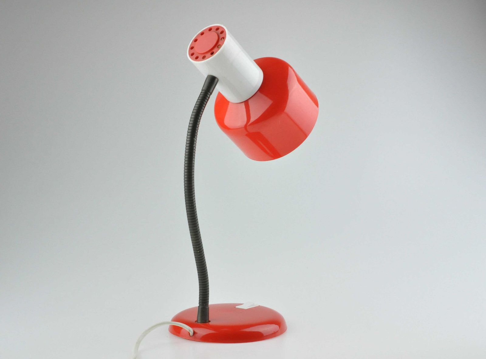Mid Century Desk Lamp, Metal Lamp, Desk Metal Lamp, Table Lamp, Desk Lamp, Bedside Lamp, Mid Century Lamp, Red Lamp, Table Light photo buy