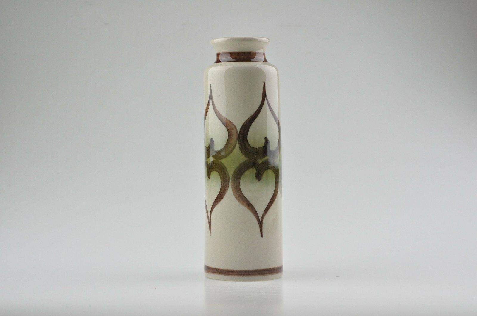 Ditmar Urbach Beige Keramische Vaas, Porseleinen Vaas, Aardewerk Vaas, Retro Vaas, Ditmar Urbach, Modernistische Vaas, Mid Century Vaas, Keramische Vaas