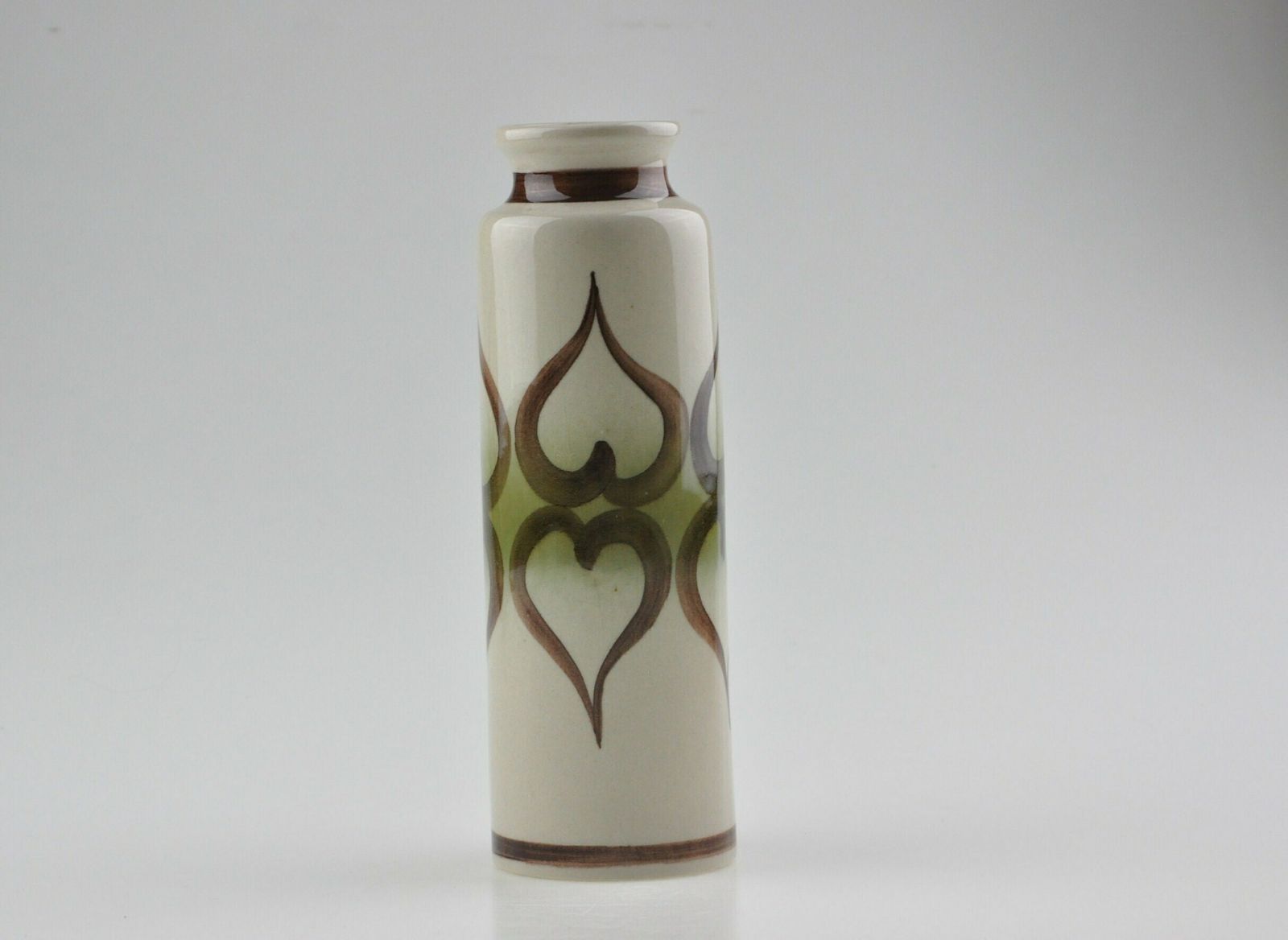 Ditmar Urbach Beige Ceramic Vase, Porcelain Vase, Pottery Vase, Retro Vase, Ditmar Urbach, Modernist Vase, Mid Century Vase, Ceramic Vase photo furniture