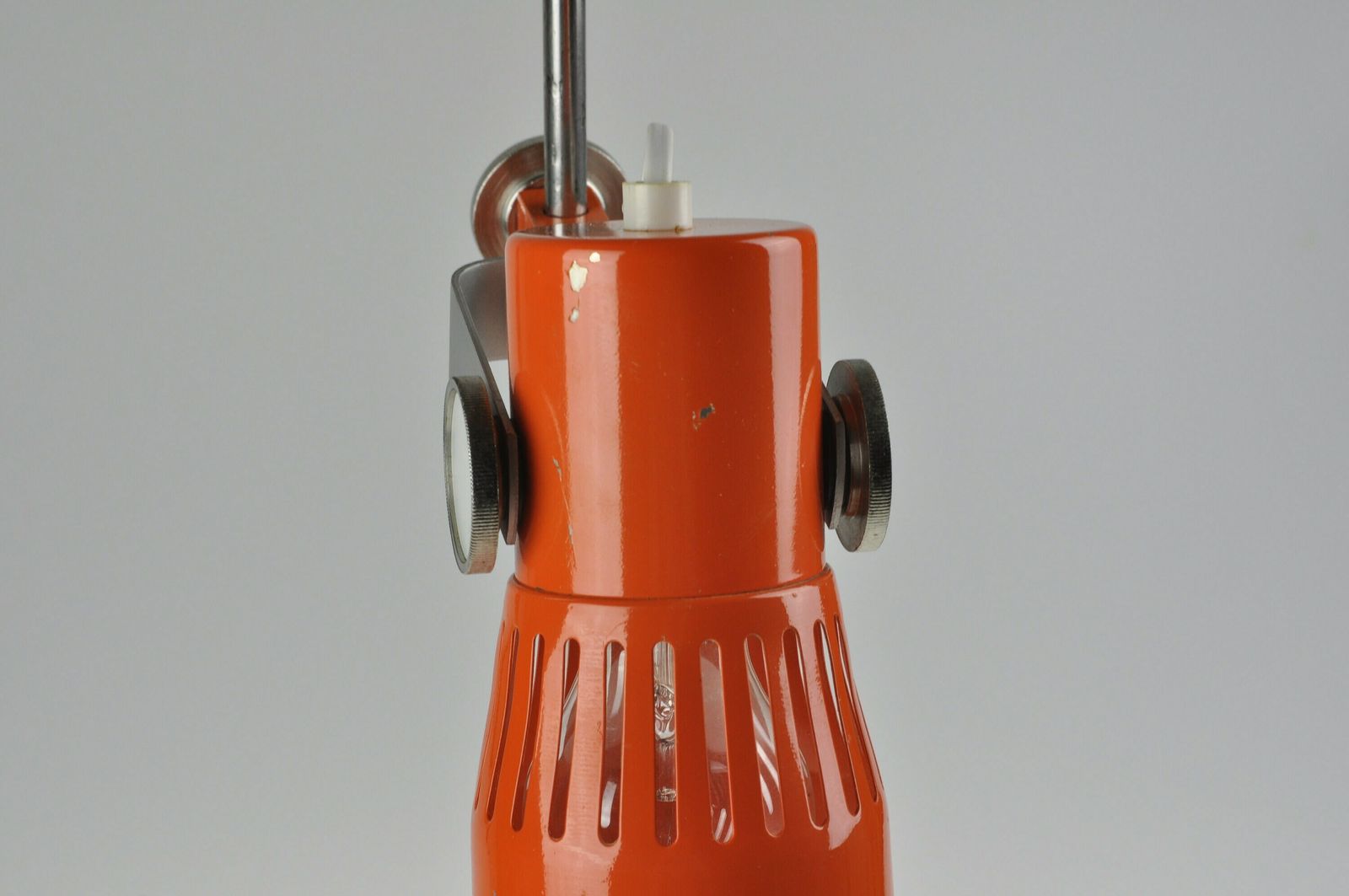 Vintage Bureaulamp, Mid Century Lamp, Oranje Lamp, Mid Century Verlichting, Tafellamp, Kamenicky Senov Lamp, Tafellamp, Industriële Bureaulamp photo vintage