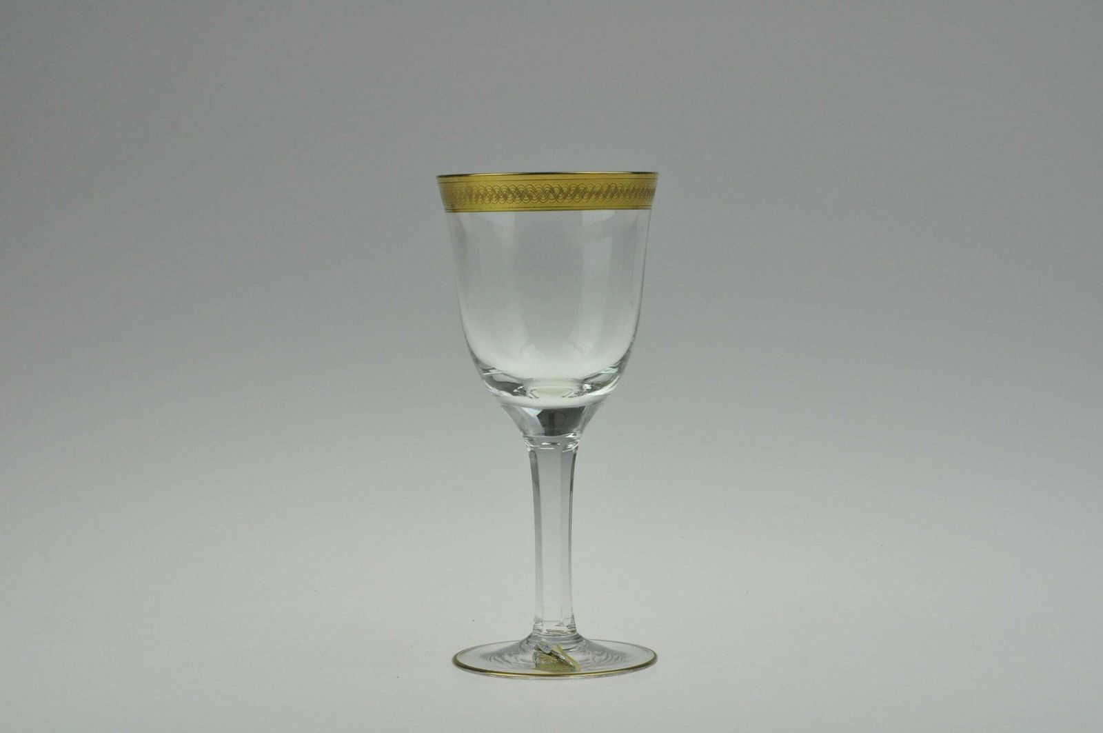 6 Vintage Bohemian Czech Vintage Goblets, Handmade Glass, Gold Plated Glass photo buy