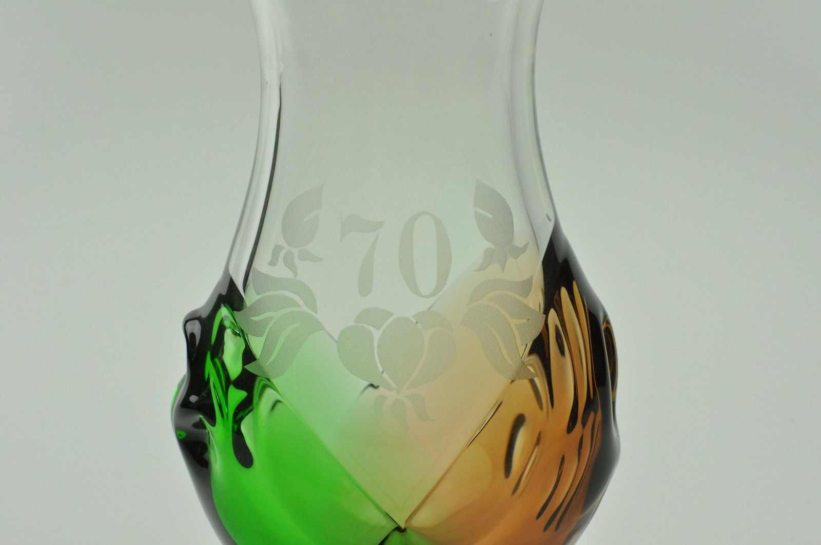 Ladislav Palecek Skrdlovice Glazen Vaas, 70e Verjaardag, Verjaardagscadeau, Cadeau Voor Moeder, Kunstglas Vaas, Tsjechische Vaas, Handgemaakt photo furniture