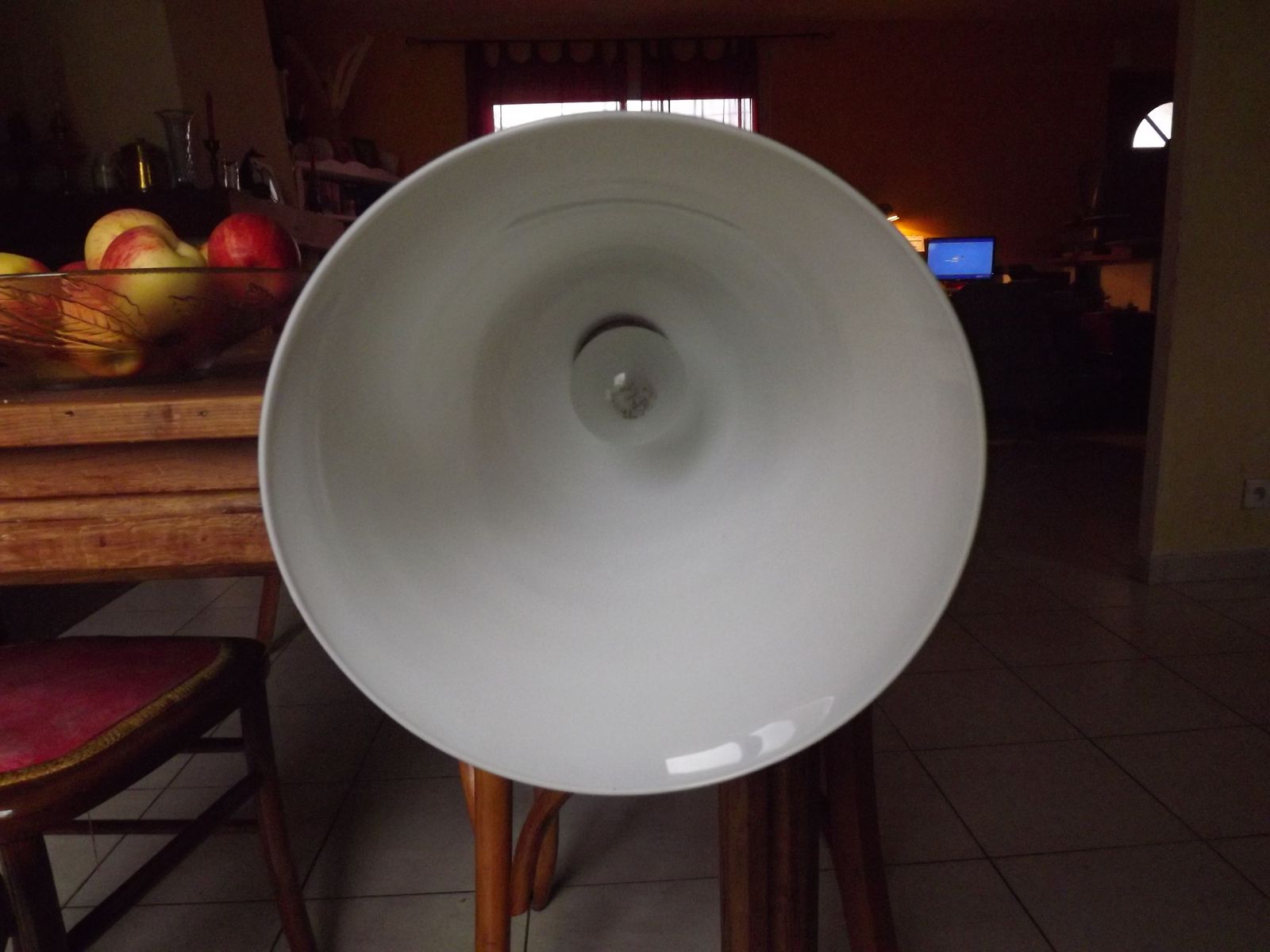 photo furniture Mazda Art Deco Lamp, 1930s, Glass