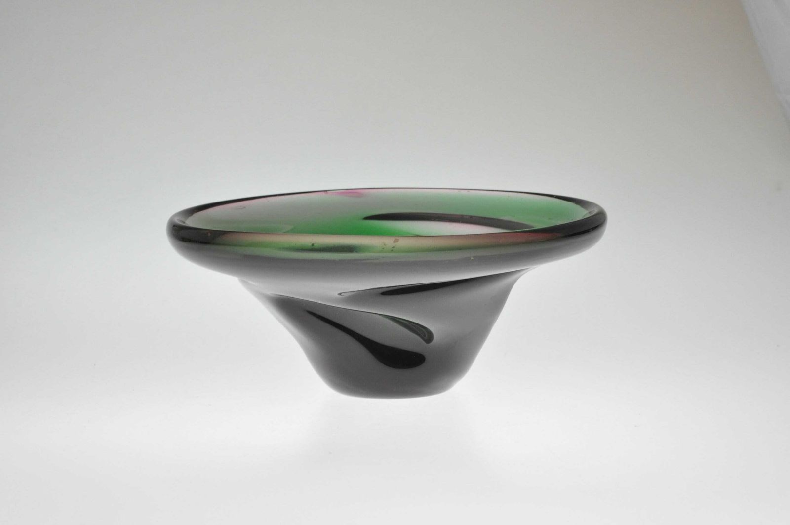 Josef Hospodka Chribska Glass Bowl, Art Glass Bowl, Bohemian Glass, Bohemian Art Glass, Blown Glass, Blown Glass Bowl, Glass Handmade Bowl