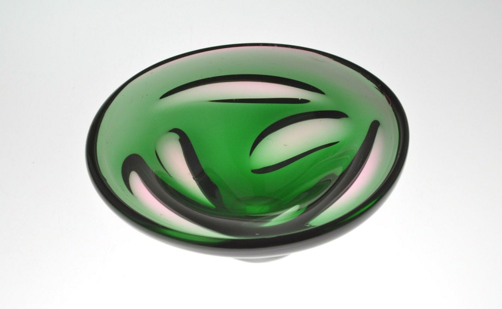 Josef Hospodka Chribska Glass Bowl, Art Glass Bowl, Bohemian Glass, Bohemian Art Glass, Blown Glass, Blown Glass Bowl, Glass Handmade Bowl photo 88.0