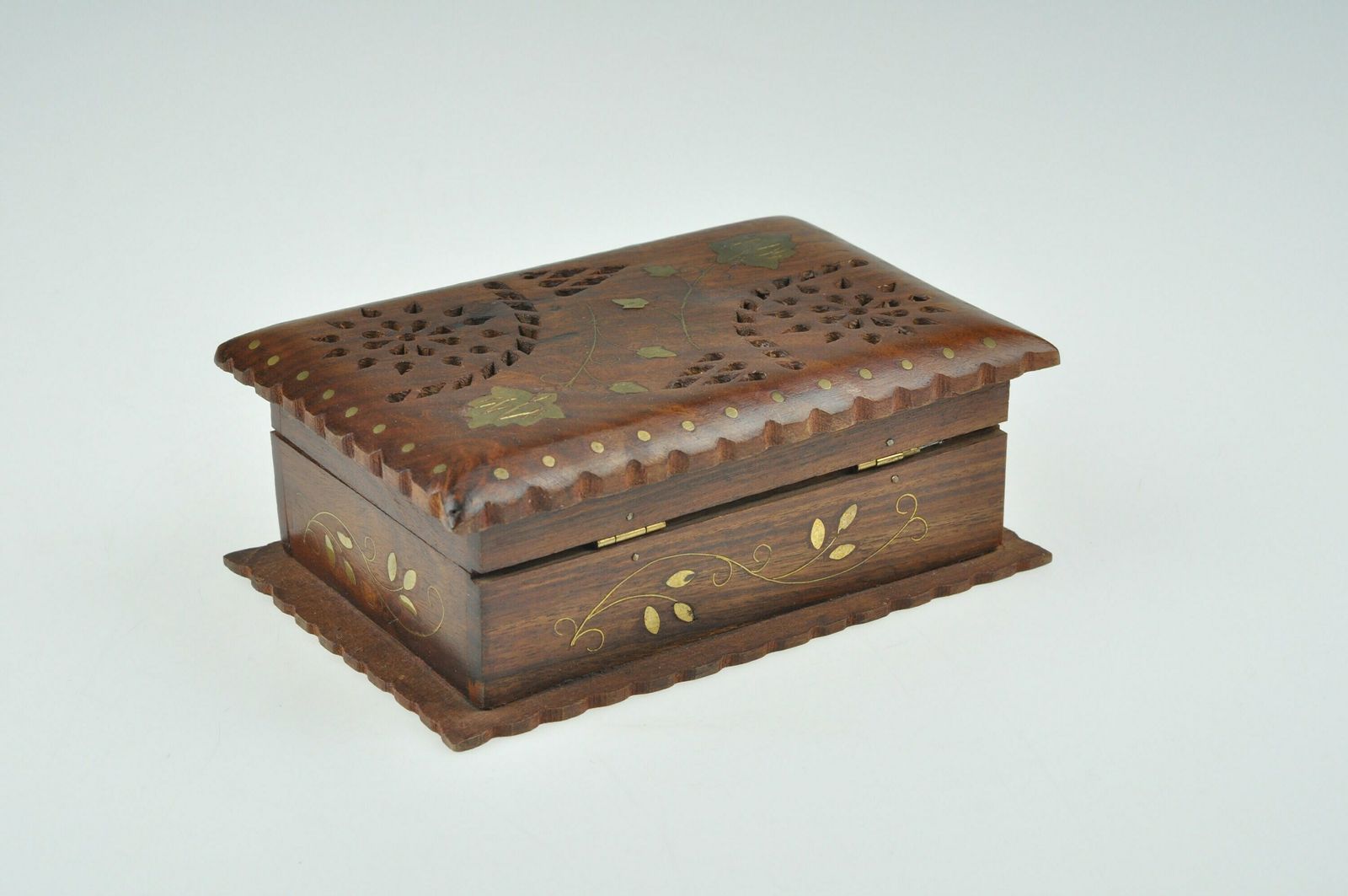 Carved Wooden Box, Hand Carved Wooden Box, Vintage Wooden Box, Wooden Jewelry Box, Trinket Box, Vintage Wooden Box, Jewelry Box photo 72.0
