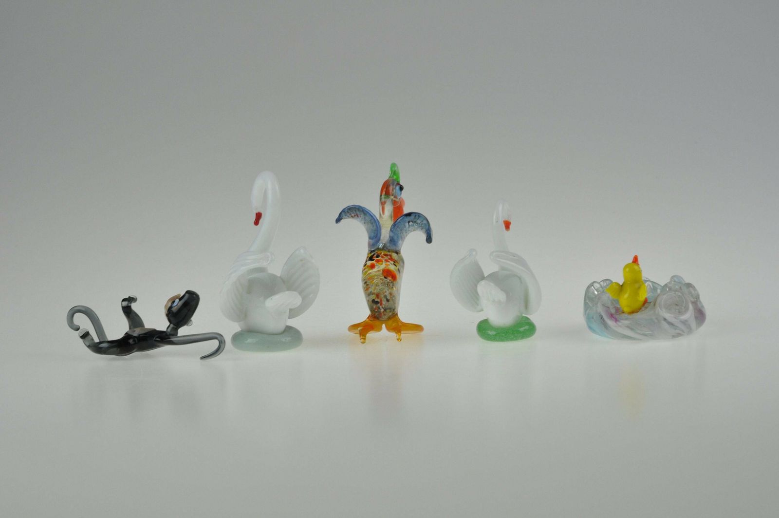 Vintage Glass Animal Figurines, Glass Animals, Vintage Glass Figurines, Handmade Glass Figurines, Miniature Glass Figurines, Czech Glass photo 88.0
