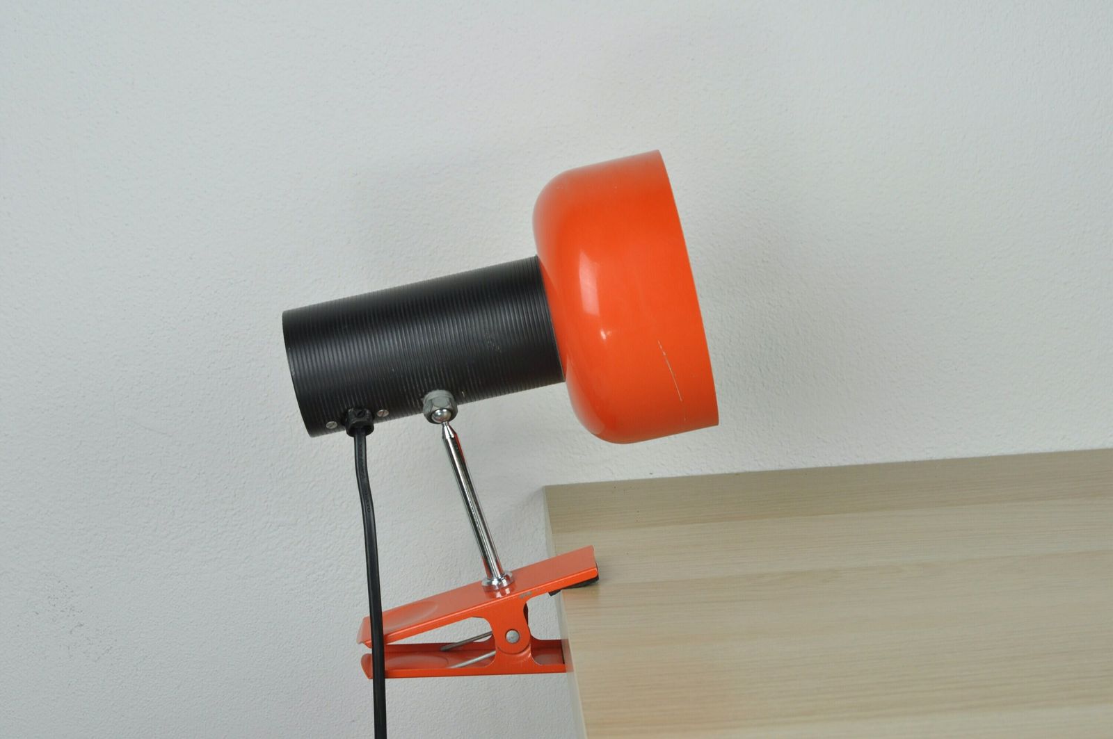 Mid Century Desk Lamp, Metal Lamp, Desk Metal Lamp, Table Lamp, Desk Lamp, Bedside Lamp, Mid Century Lamp, Orange Lamp, Table Light
